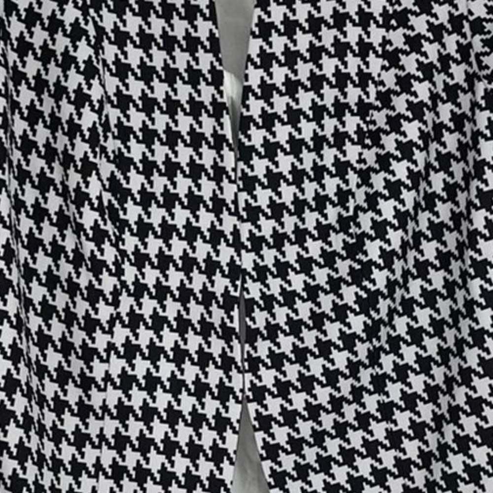 JESSICA LONDON BLACK & WHITE HOUNDSTOOTH BLAZER SIZE 12W - Picture 3 of 6
